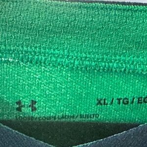 Under Armour Vibrant Green Jersey with Gold Embroidery